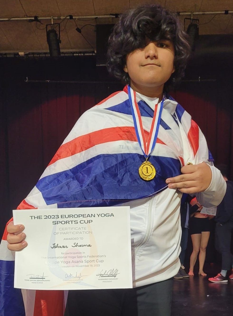 13 year old Indian origin Yoga prodigy wins gold pic2