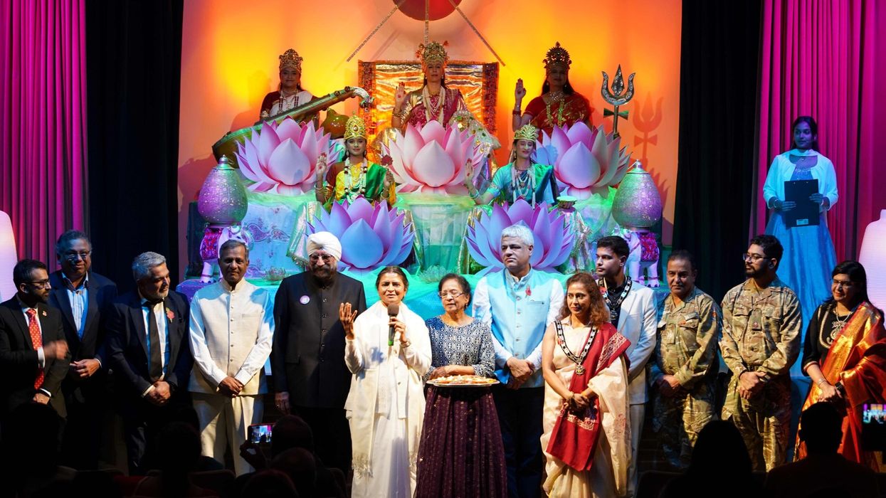 A candle-lighting ceremony, led by Sister Dipti, featured messages of hope and blessings.