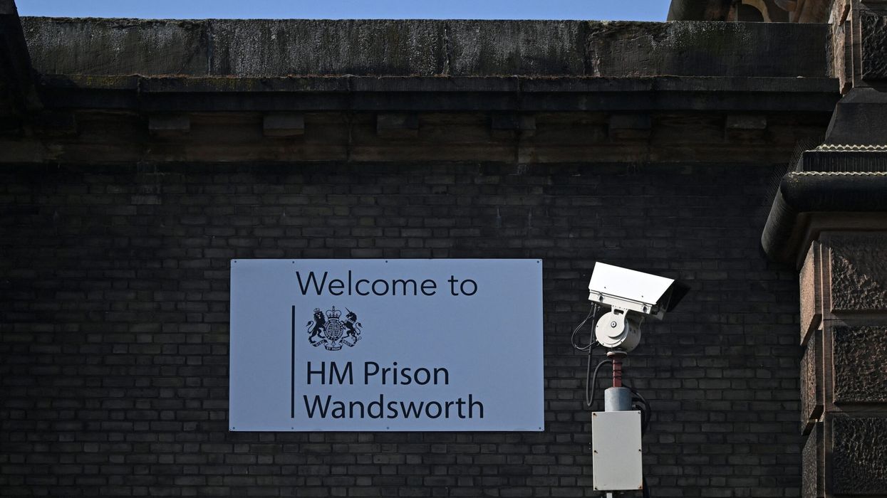 A CCTV camera is seen at the walls of HM Prison Wandsworth in south London on September 7, 2023, a day after terror suspect, Daniel Abed Khalife escaped from the prison while awaiting trial. (Photo: Getty Images)