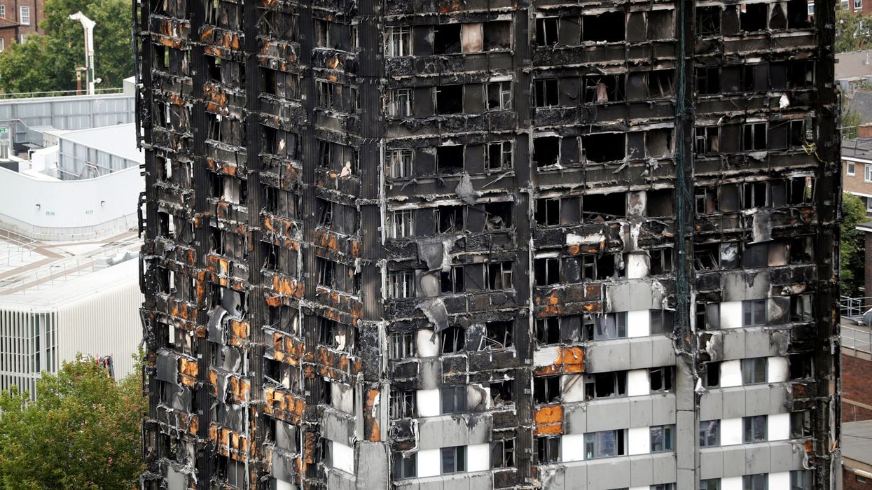 A general view shows the Grenfell Tower, which was destroyed in a fatal fire, in London on July 15, 2017. (Photo: Reuters)