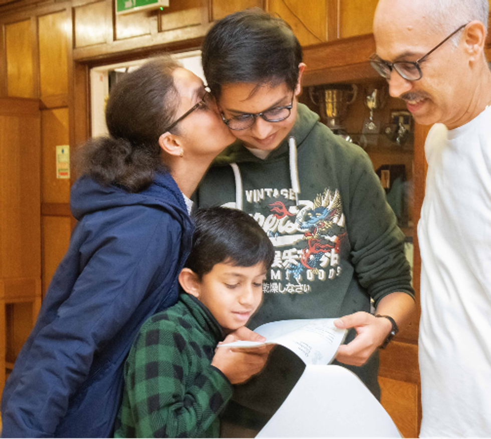 A student with his GCSE