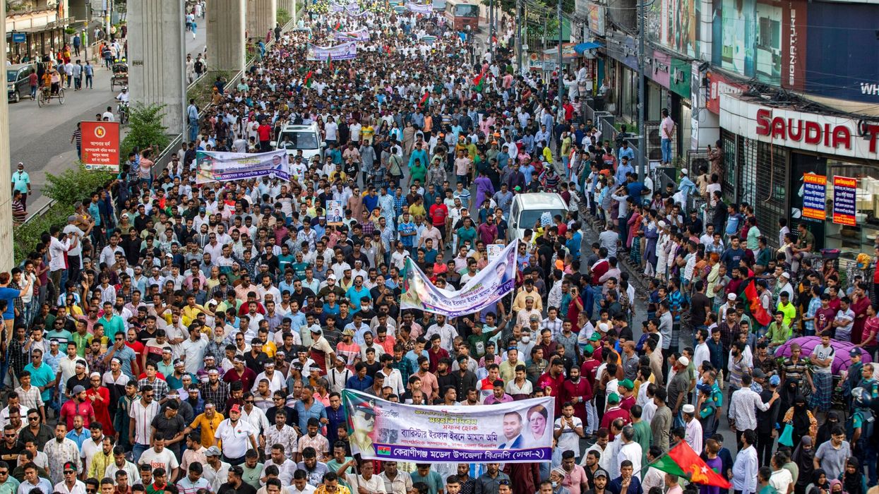 Bangladesh police arrest pro-Hasina supporters for protesting with Trump placards
