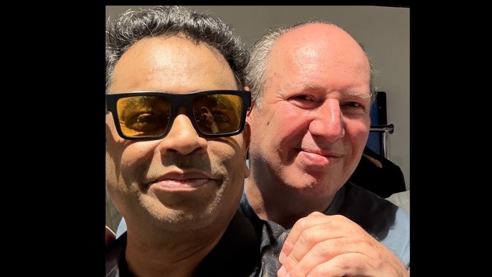 AR Rahman shares selfie with Hans Zimmer