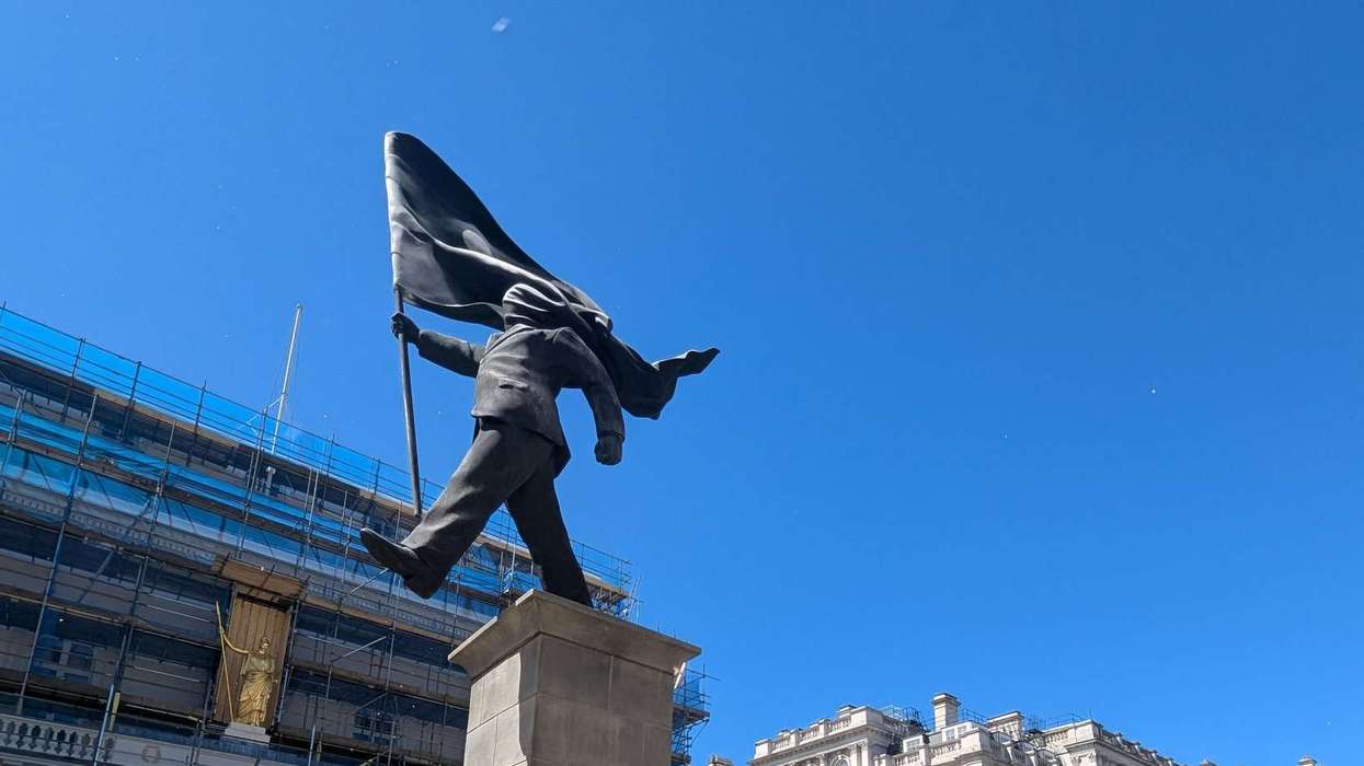 Banksy’s latest statue shows how moving forward can still lead to a fall