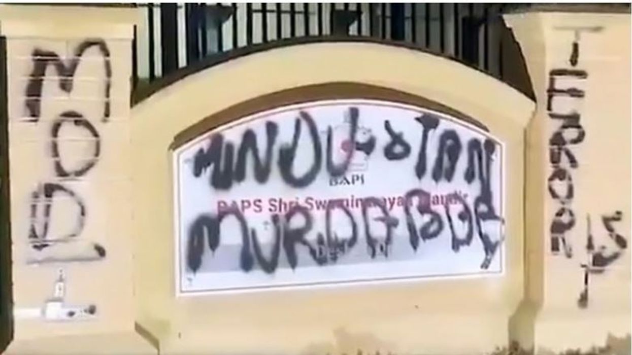 Lawmakers condemn vandalism of BAPS temple in New York