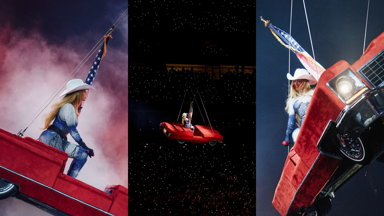 Beyonce car prop tilts