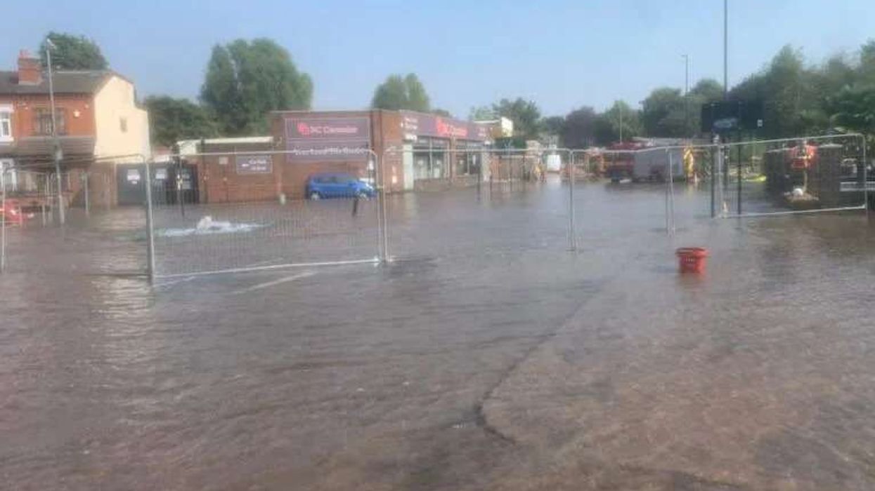 Birmingham city flooded and filthy