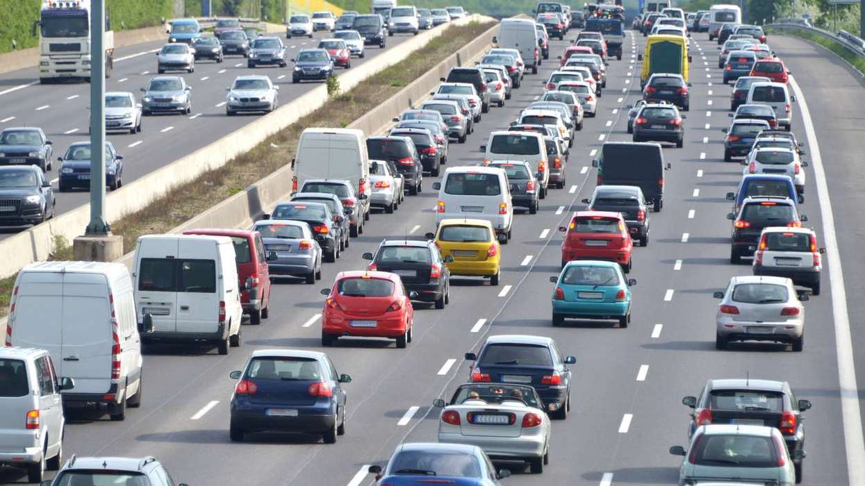 Busy roads in UK