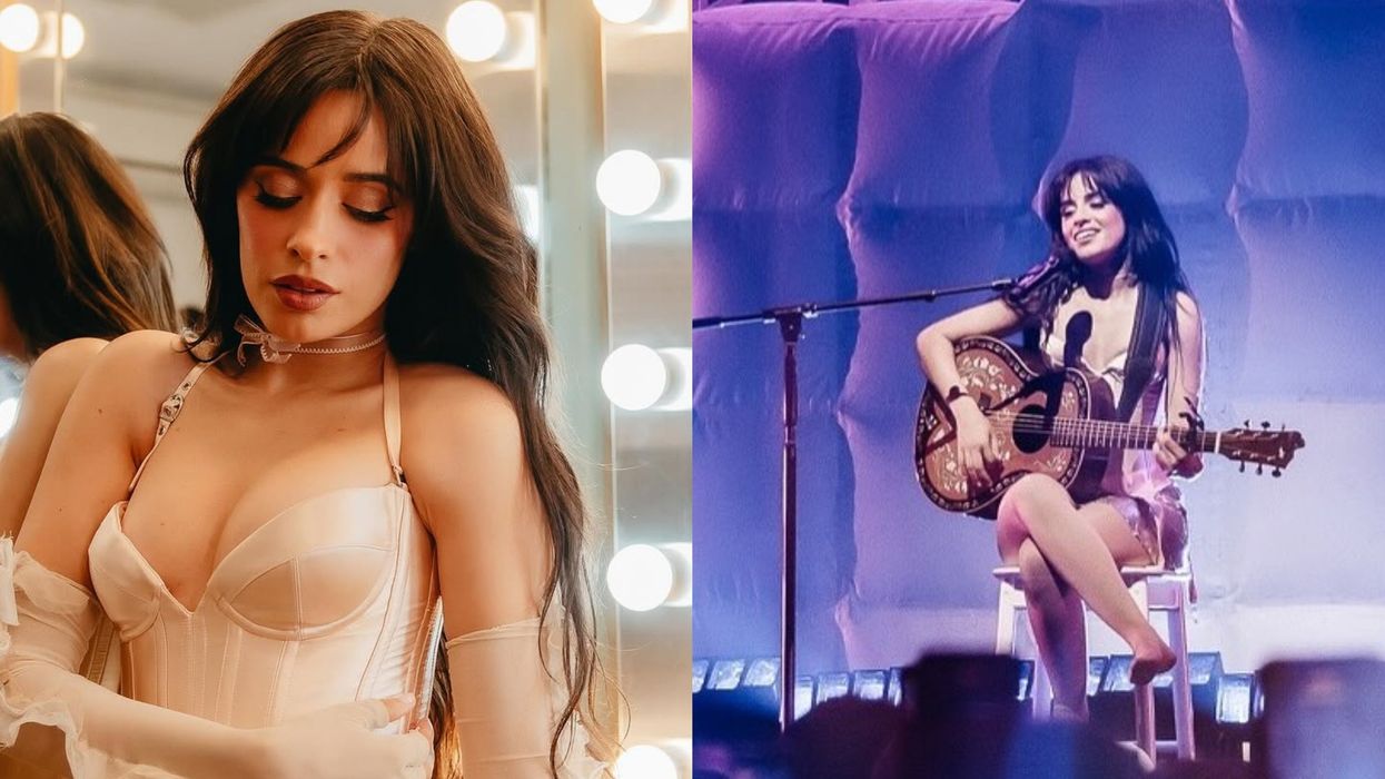 Camila Cabello corset mishap