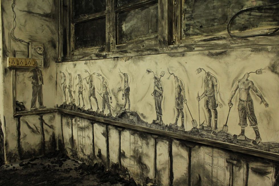 Canary in a coalmine At Clark House Initiative 2012 Photo   the Artist