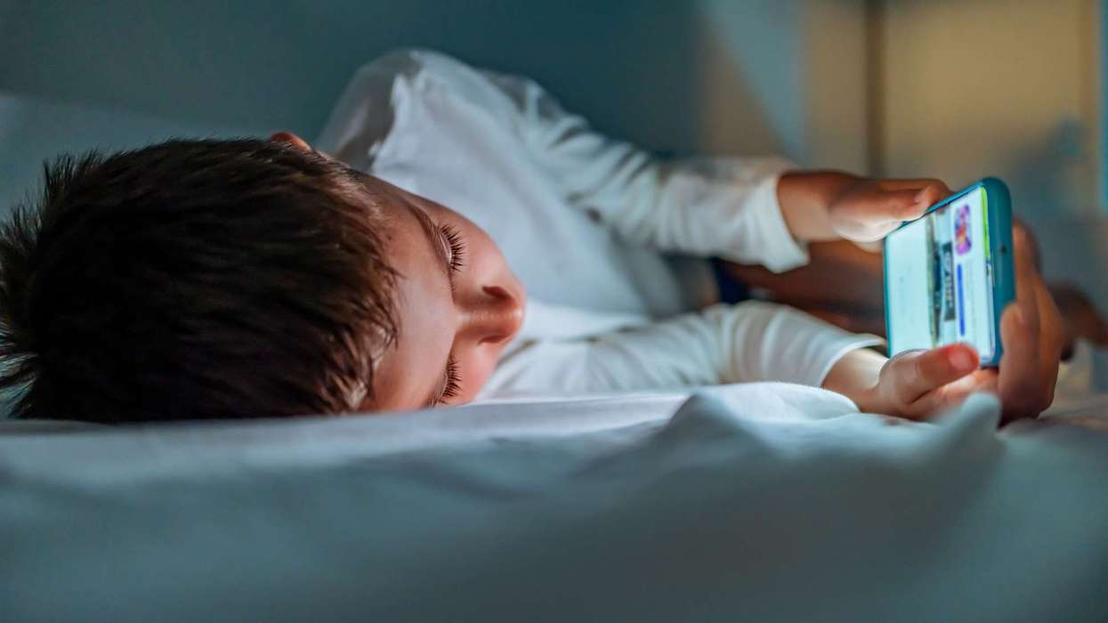 Child with phone
