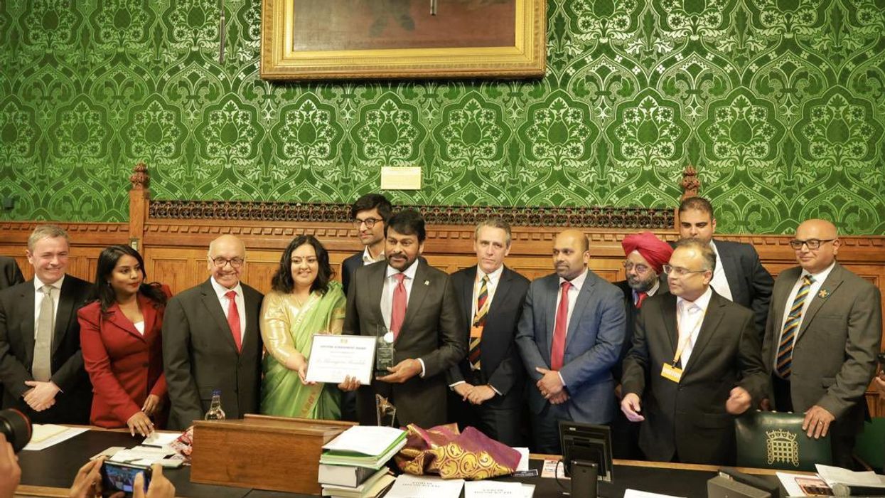 Chiranjeevi honoured by UK’s House of Commons, receives Lifetime Achievement Award