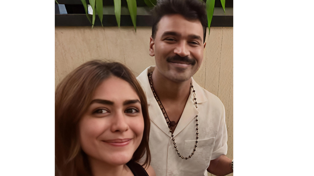 Dhanush and Mrunal Thakur