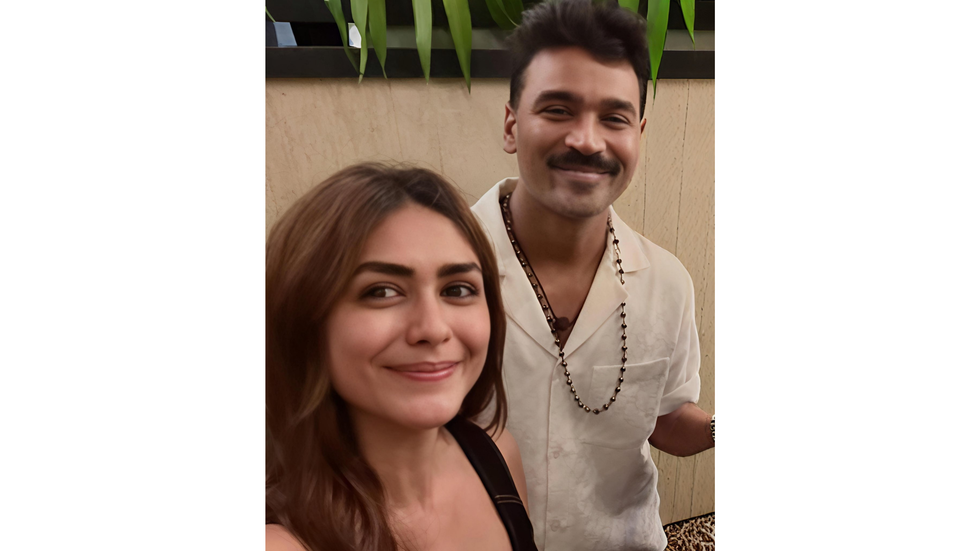 Dhanush and Mrunal Thakur