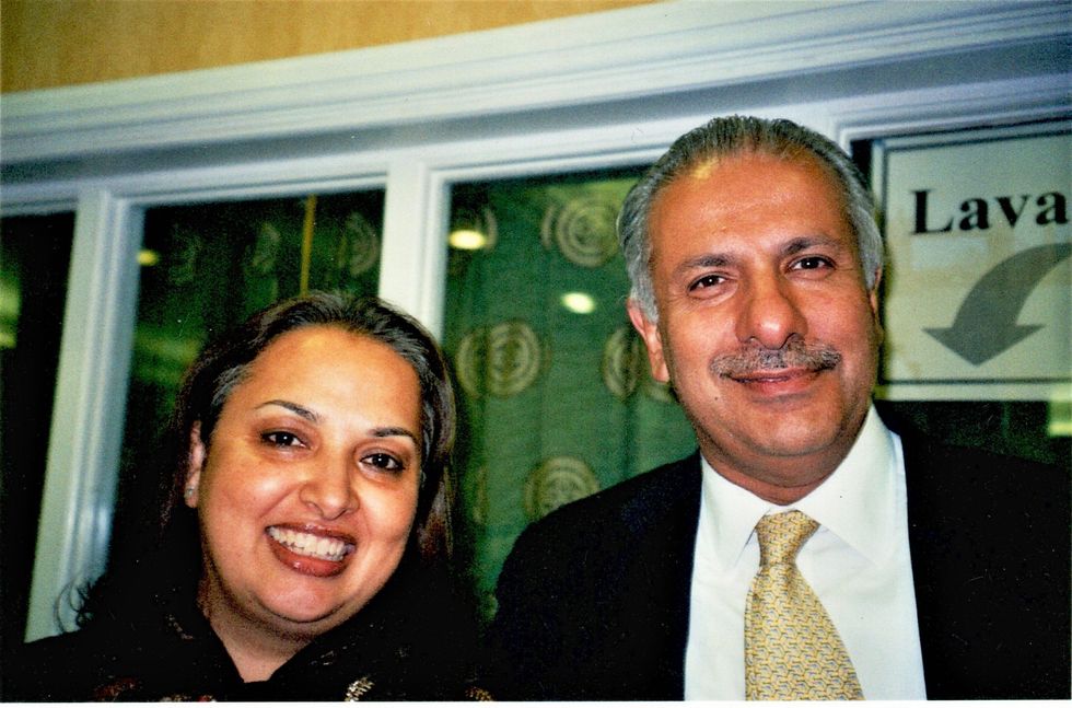 Dinesh Dhamija and his wife Tani