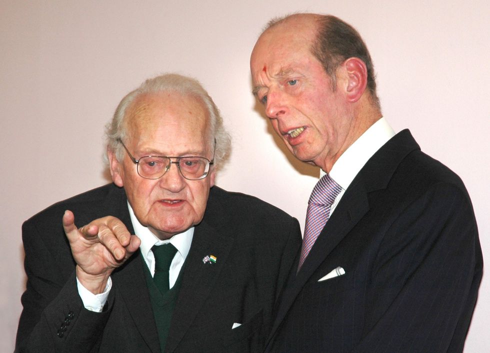 During the visit of the Duke of Kent at the Bhavan