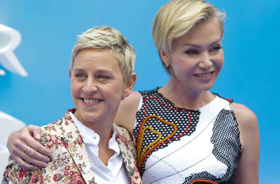 Ellen DeGeneres and actress Portia de Rossi