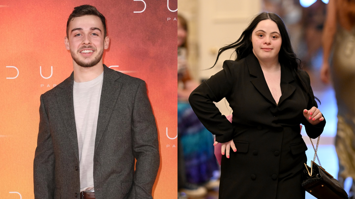 Ellie Goldstein and George Clarke