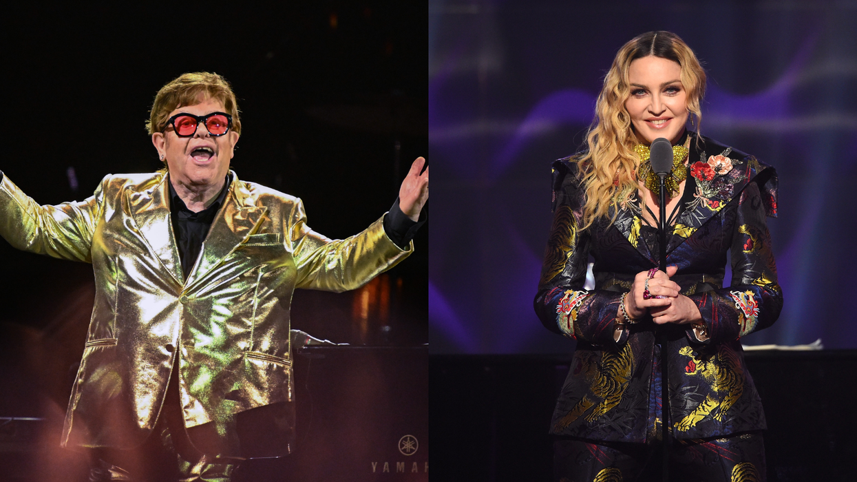 Elton John and Madonna