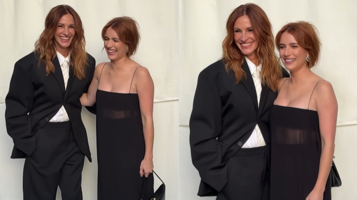 Emma Roberts and Julia Roberts