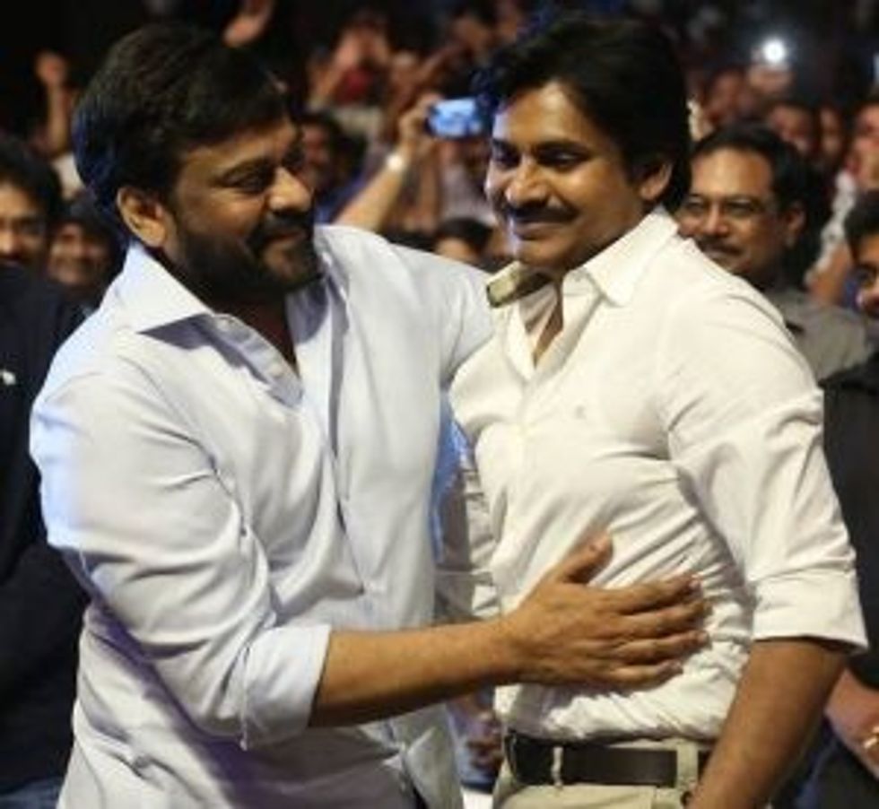 F Chiranjeevi and Pawan Kalyan o