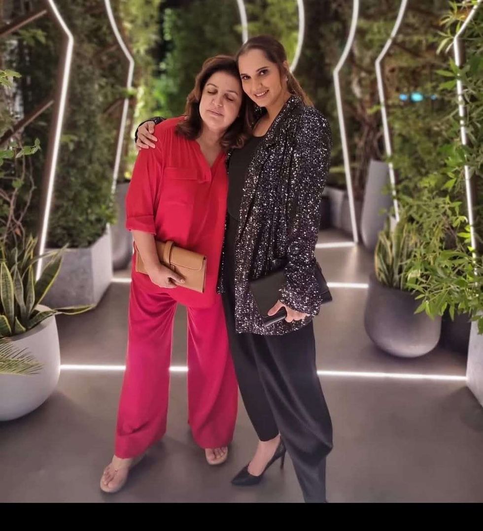 Farah Khan and Sania Mirza