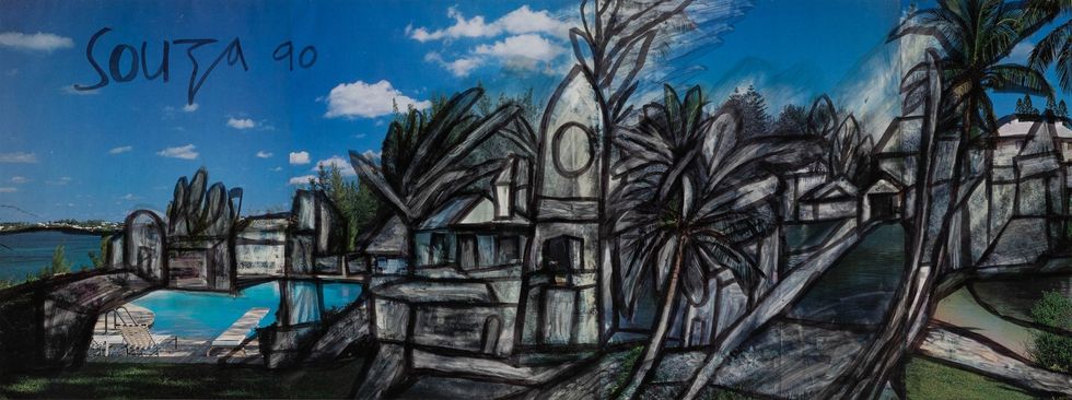 Four chemical works by Francis Newton Souza