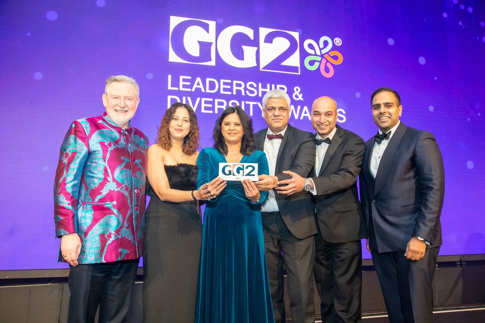 (From left) Barry Gardiner, Roshni Singh from Dabur International, Here & Now 365\u2019s Preet Khanna, Manish Tiwari and Suhrud Chimbalkar, and Aditya Solanki