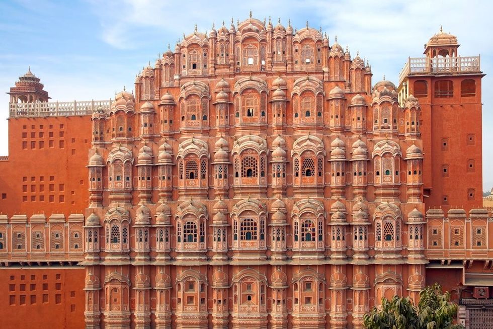 Front view of Hawa Mahal or Palace of Winds in Jaipur1