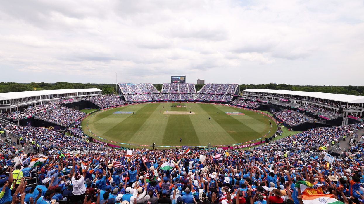 General view inside the stadium during the ICC Men's T20 Cricket World Cup match between USA and India at  Nassau County International Cricket Stadium on June 12, 2024 in New York. (Photo: Getty Images)