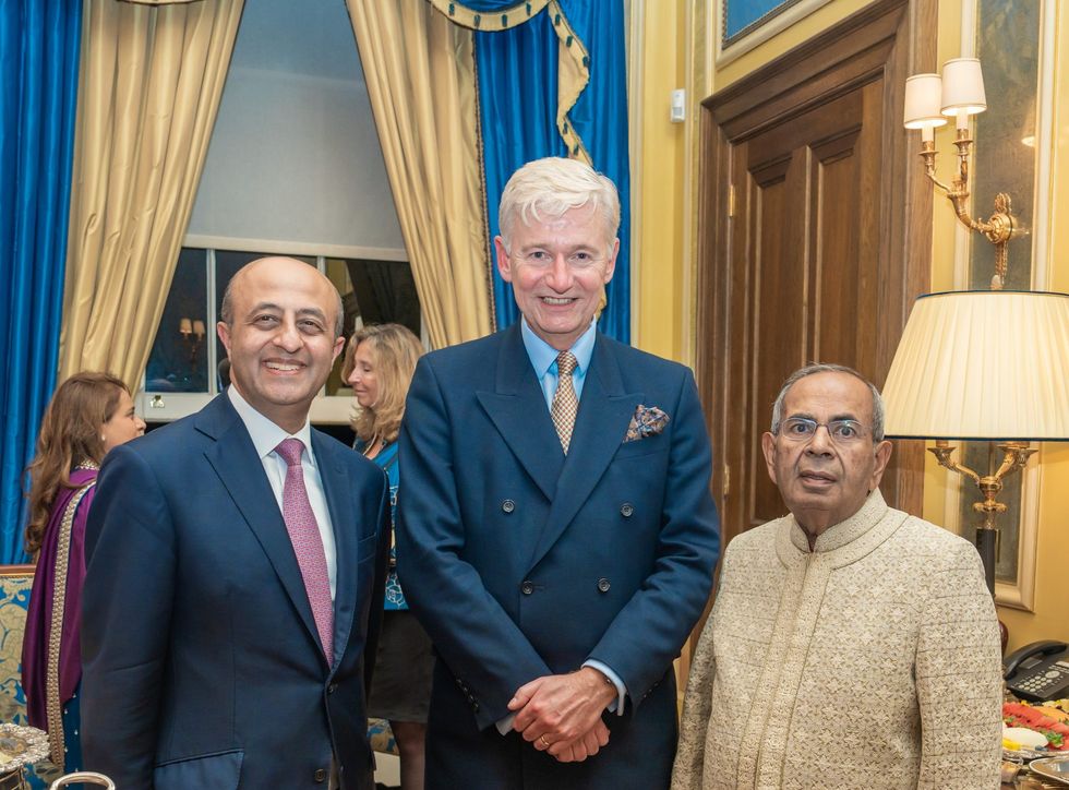 Gopi Hinduja with Sir Clive Alderton middle and Lord Jitesh Gadhia Copy