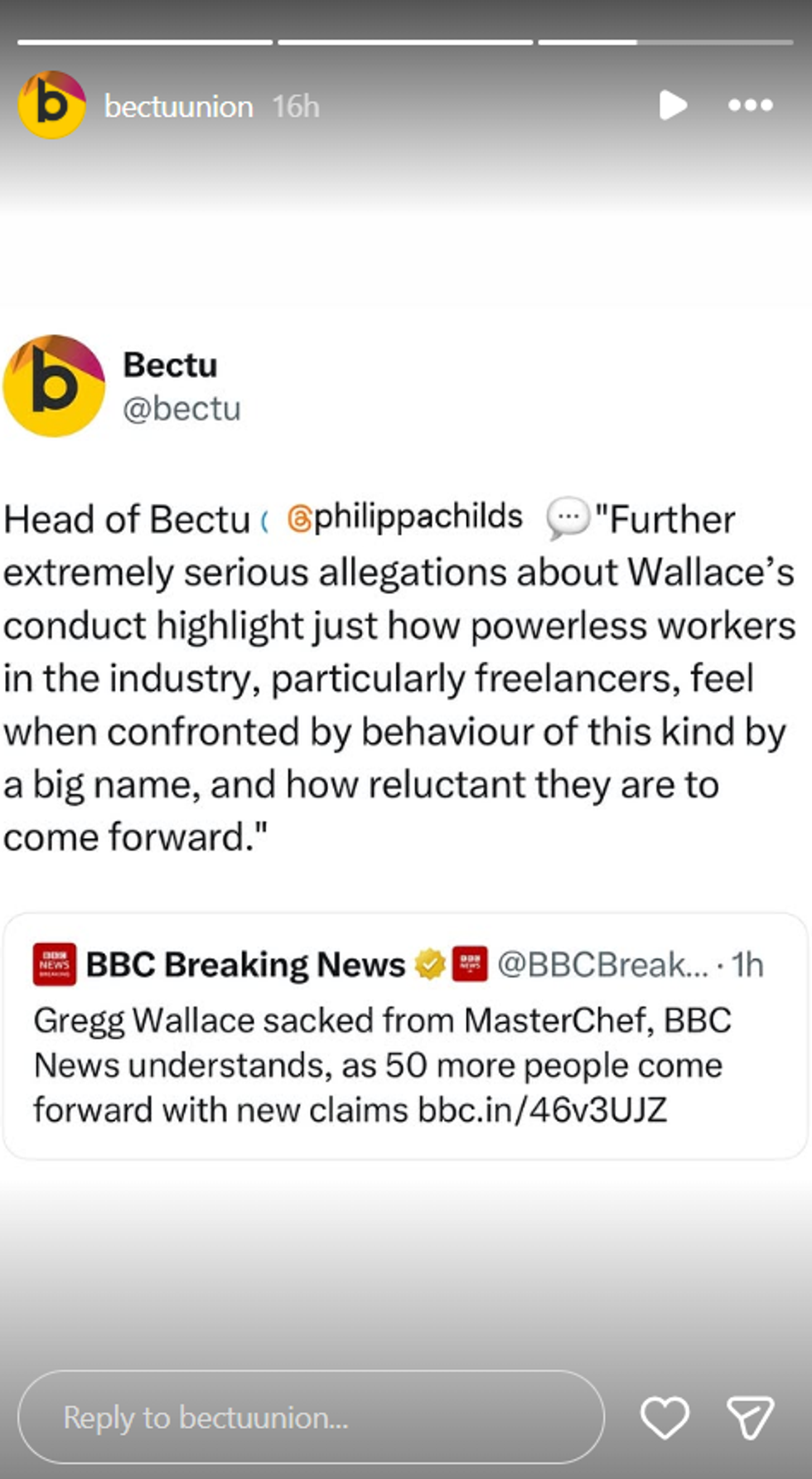 Gregg Wallace sacked