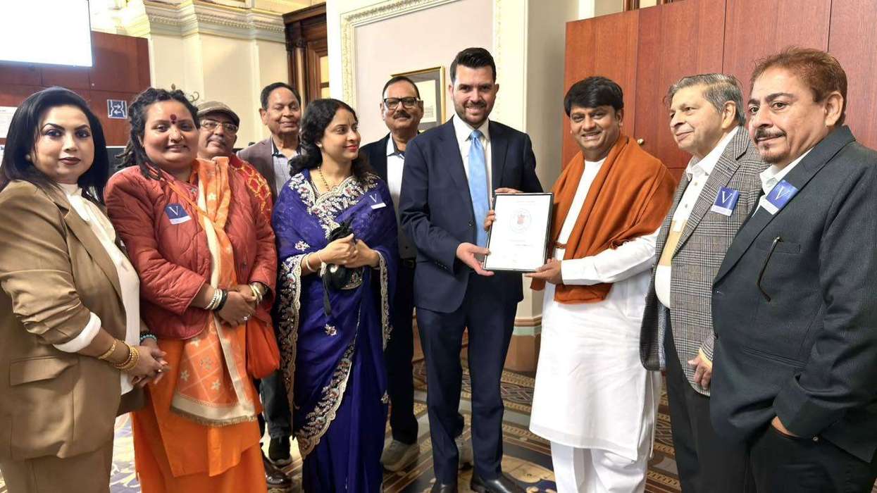 Guruji honoured at Victoria Parliament for interfaith contribution