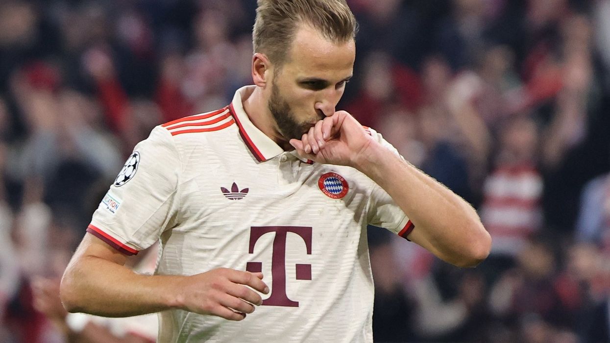 Harry Kane netted four times, including three penalties, as Bayern Munich defeated Croatian champions Dinamo Zagreb 9-2 at the Allianz Arena. (Photo: Getty Images)