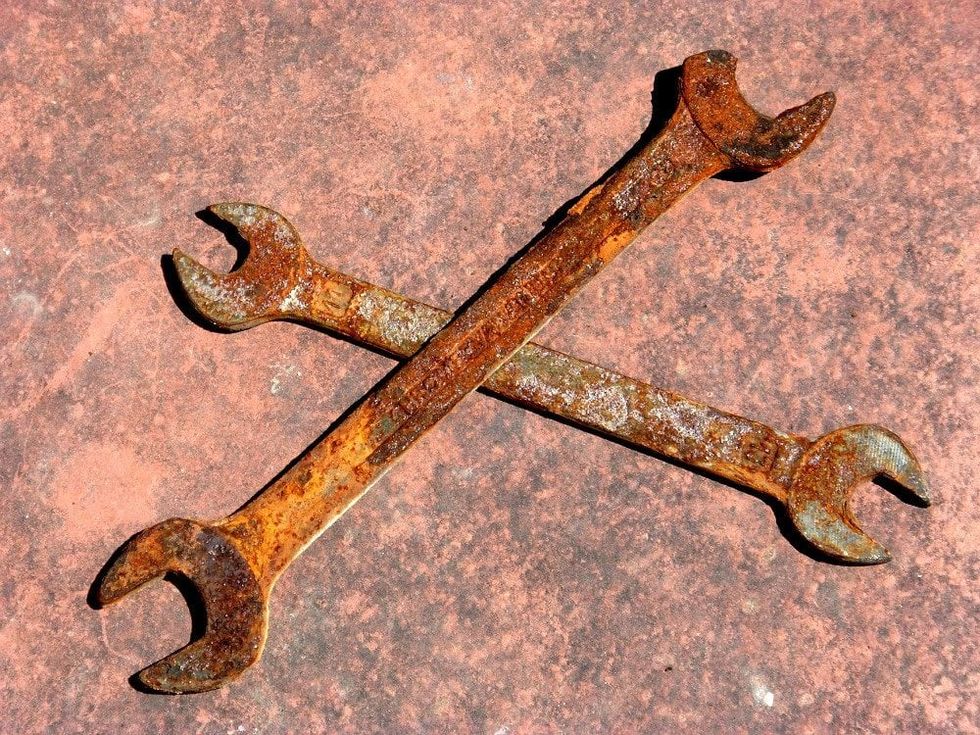 Heavily rusted tool