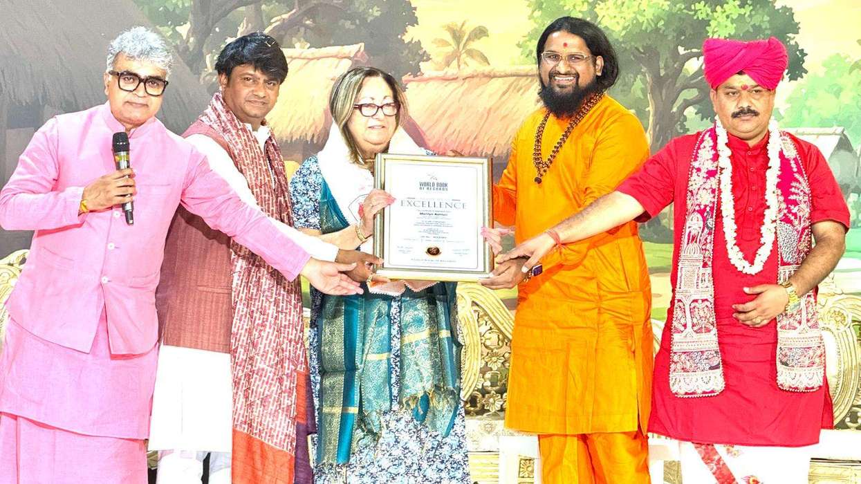 Cllr Marilyn Ashton honoured by World Book of Records as Bob Blackman MP receives Siddhashram recognition