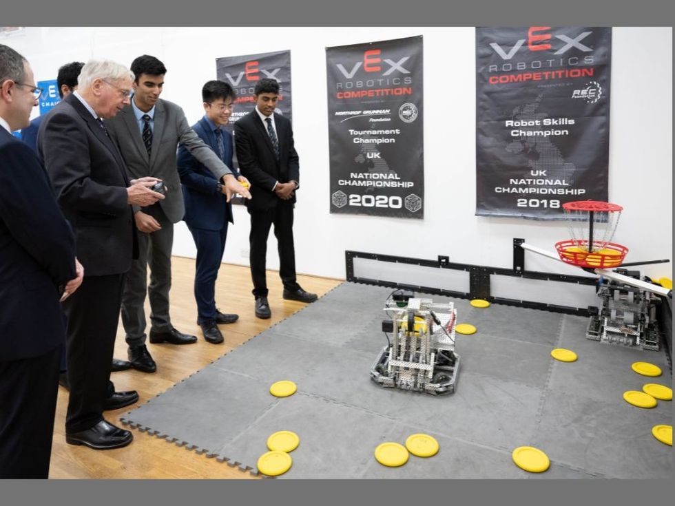 HRH The Duke of Gloucester visits Queen Elizabeth's School, Barnet