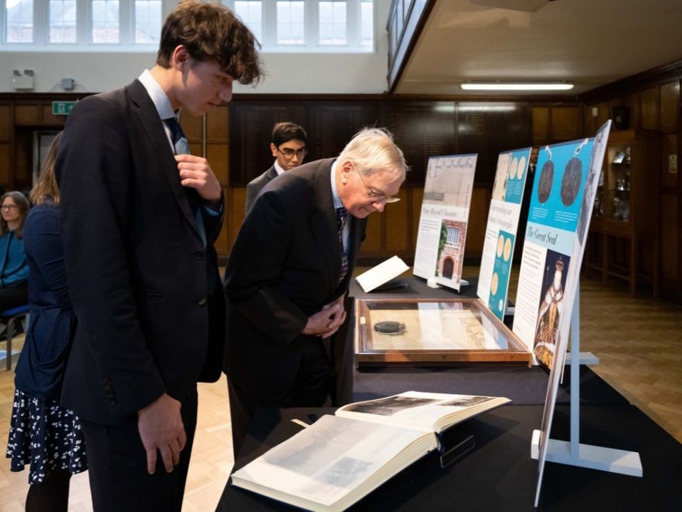 HRH The Duke of Gloucester visits Queen Elizabeth's School, Barnet
