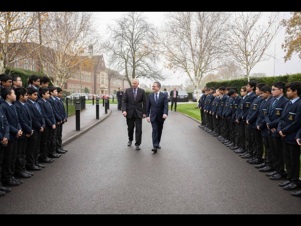 HRH The Duke of Gloucester visits Queen Elizabeth's School, Barnet