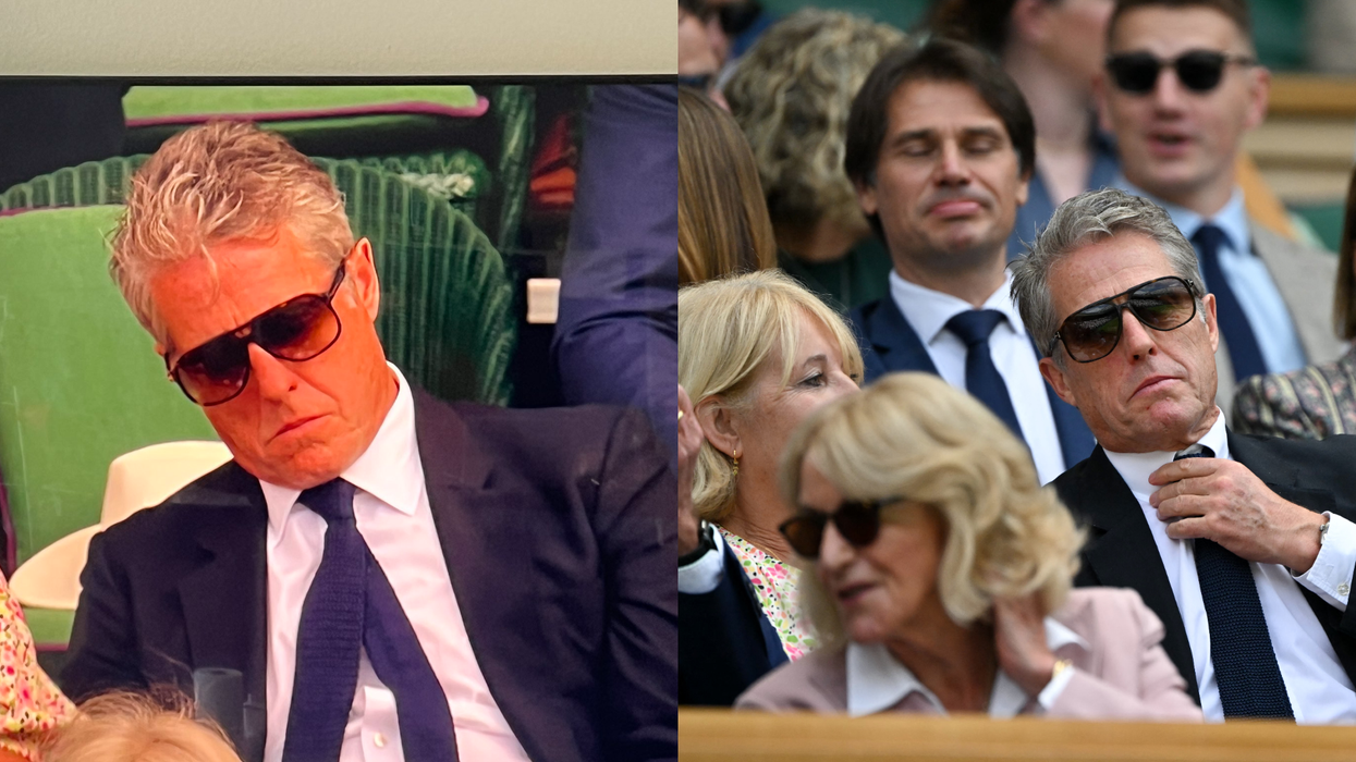 Hugh Grant falls asleep