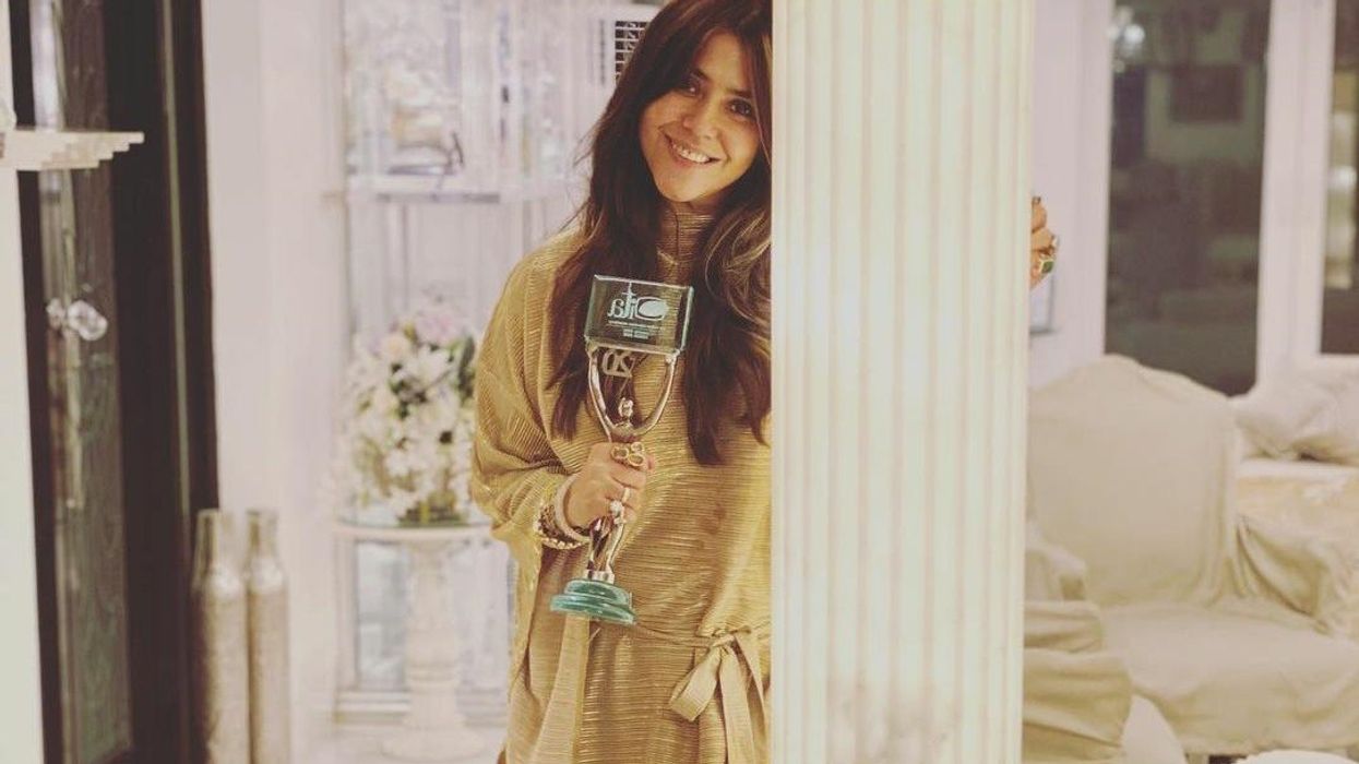 Ekta Kapoor honoured with the Hall of Fame Award by Indian Television Academy