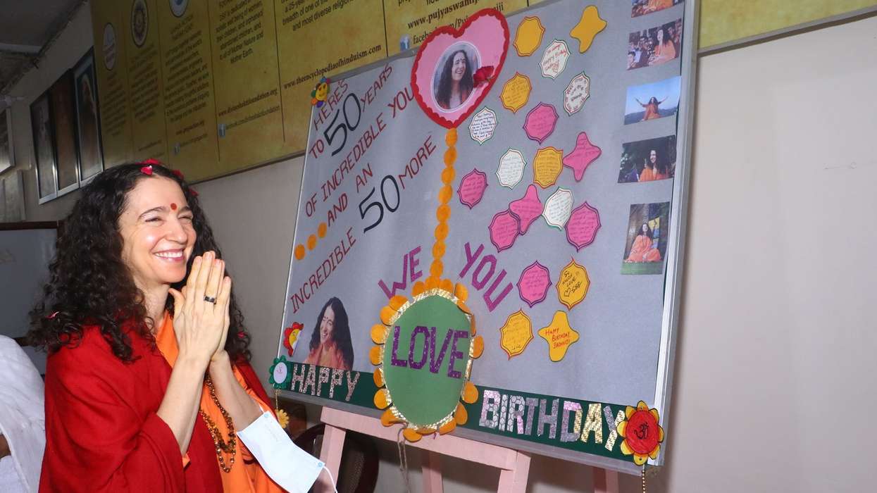 Pujya Sadhvi Bhagawati Saraswatiji's 50th birthday celebrated at Parmarth Niketan