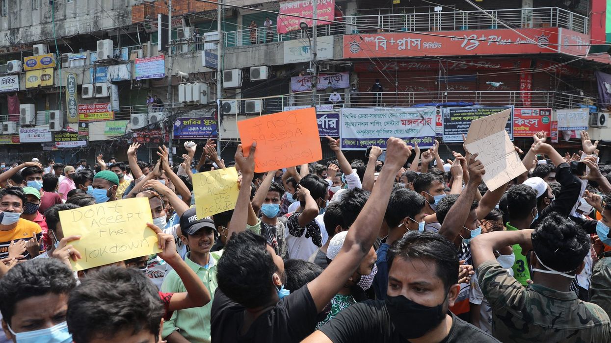 One killed after Bangladesh police fire on Covid-19 protesters