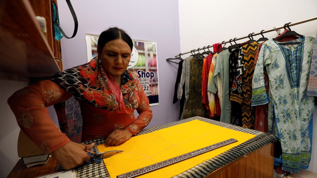 Pakistani transgender woman finds a niche in tailoring