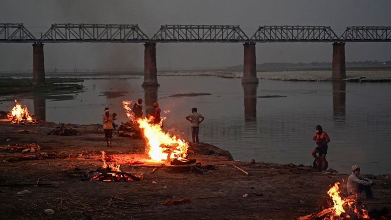 India installs net across Ganges to catch bodies of suspected Covid-19 victims