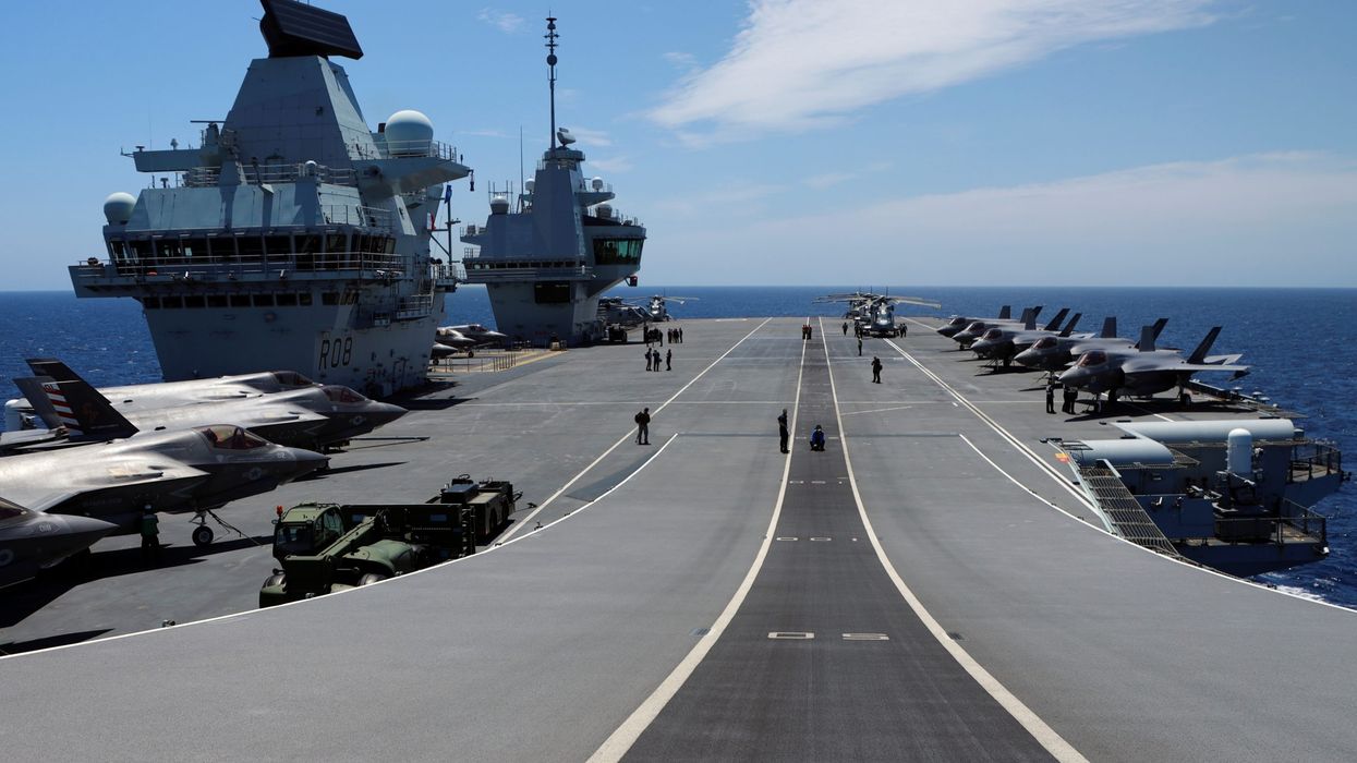 Britain's new aircraft carrier joins NATO wargame with eye on China