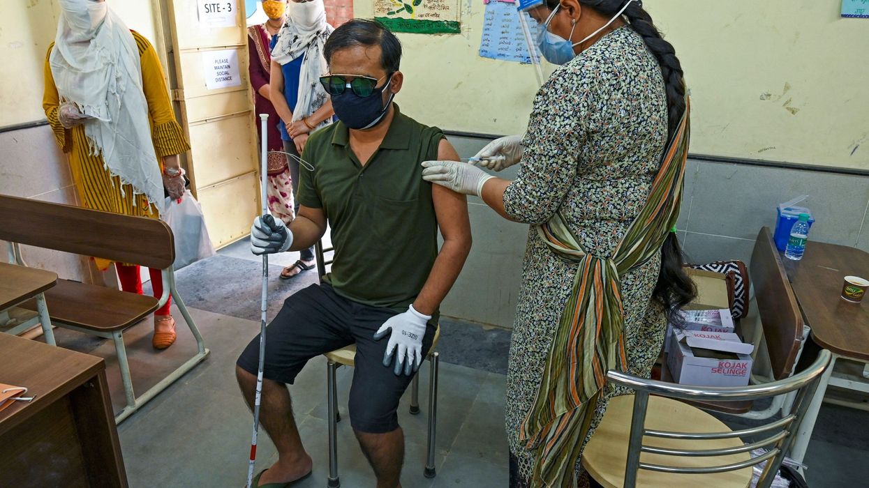 India holds vaccination drive for people with disabilities