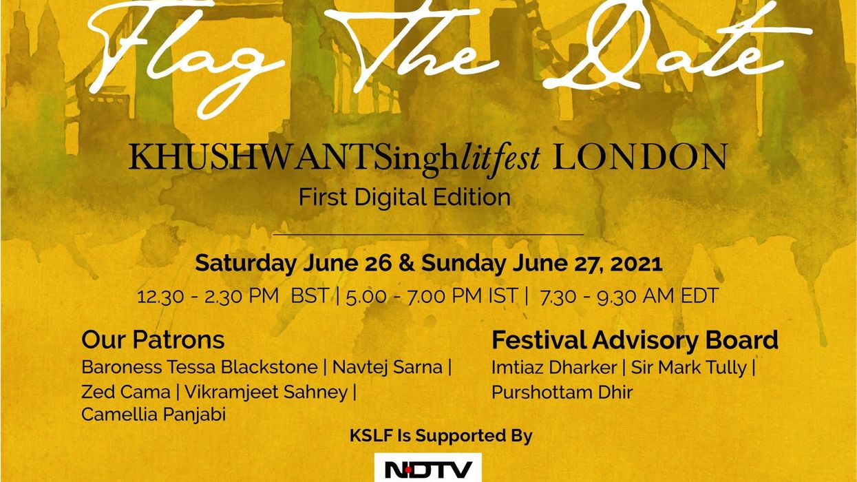 First digital edition of Khushwant Singh Literary Festival, London, on June 26