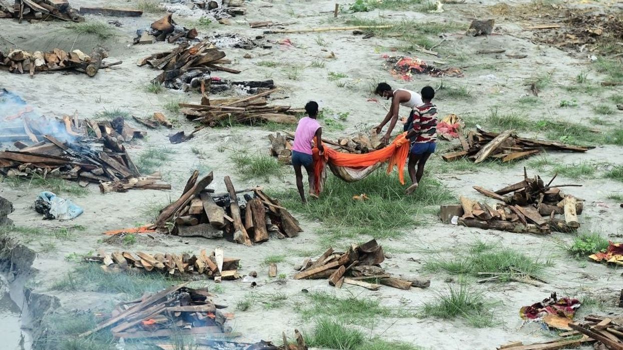 More corpses wash up on the banks of India's Ganges
