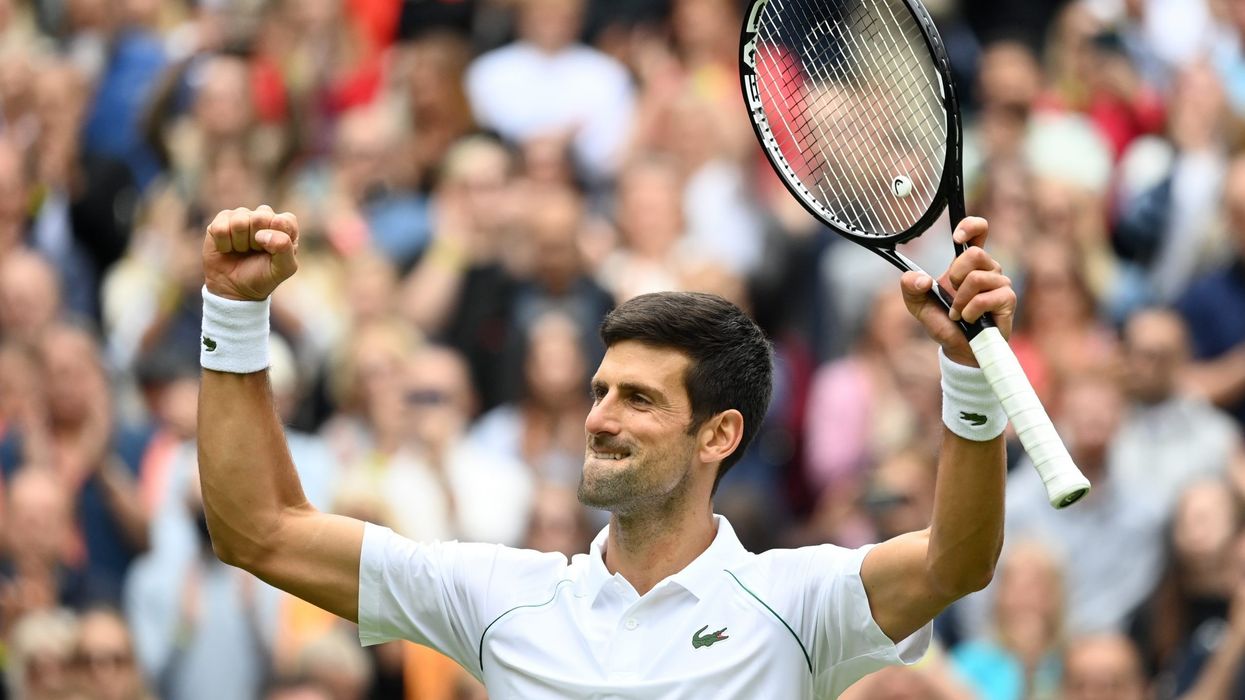 Djokovic into last 32 despite series of falls on Centre Court